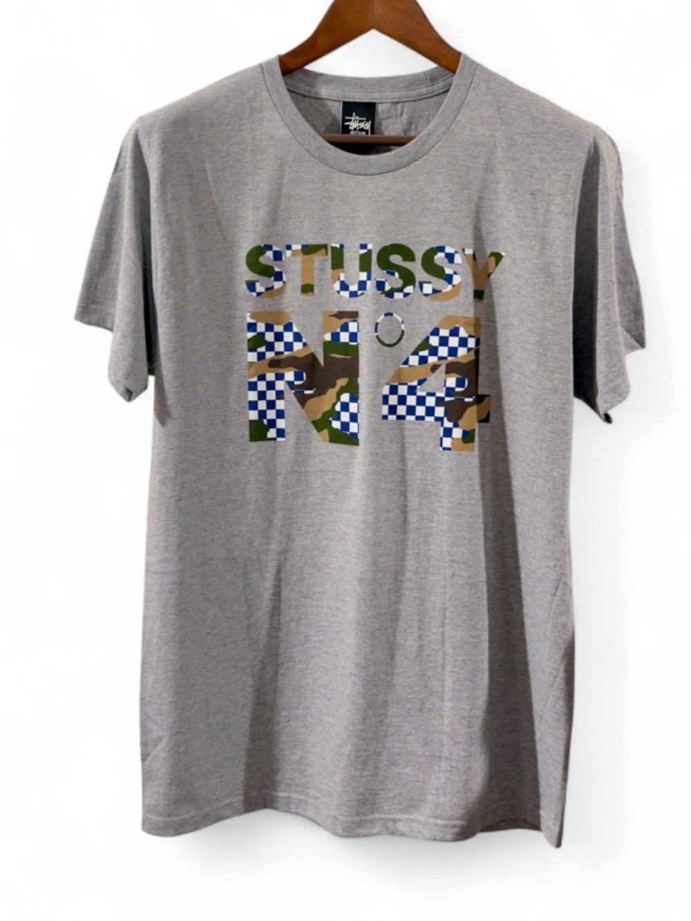 VTG Stüssy N°4 Archive Camo Print Short Sleeve T-shirt Size Men’s Medium (NWOT)